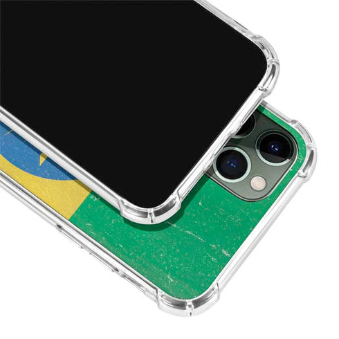 Ethiopia Flag Distressed iPhone 12 Pro Clear Case